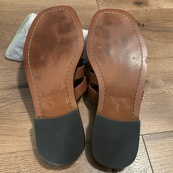 Sam Edelman Dina Fisherman Sandals worn once with box size 7.5 - Picture 5 of 7